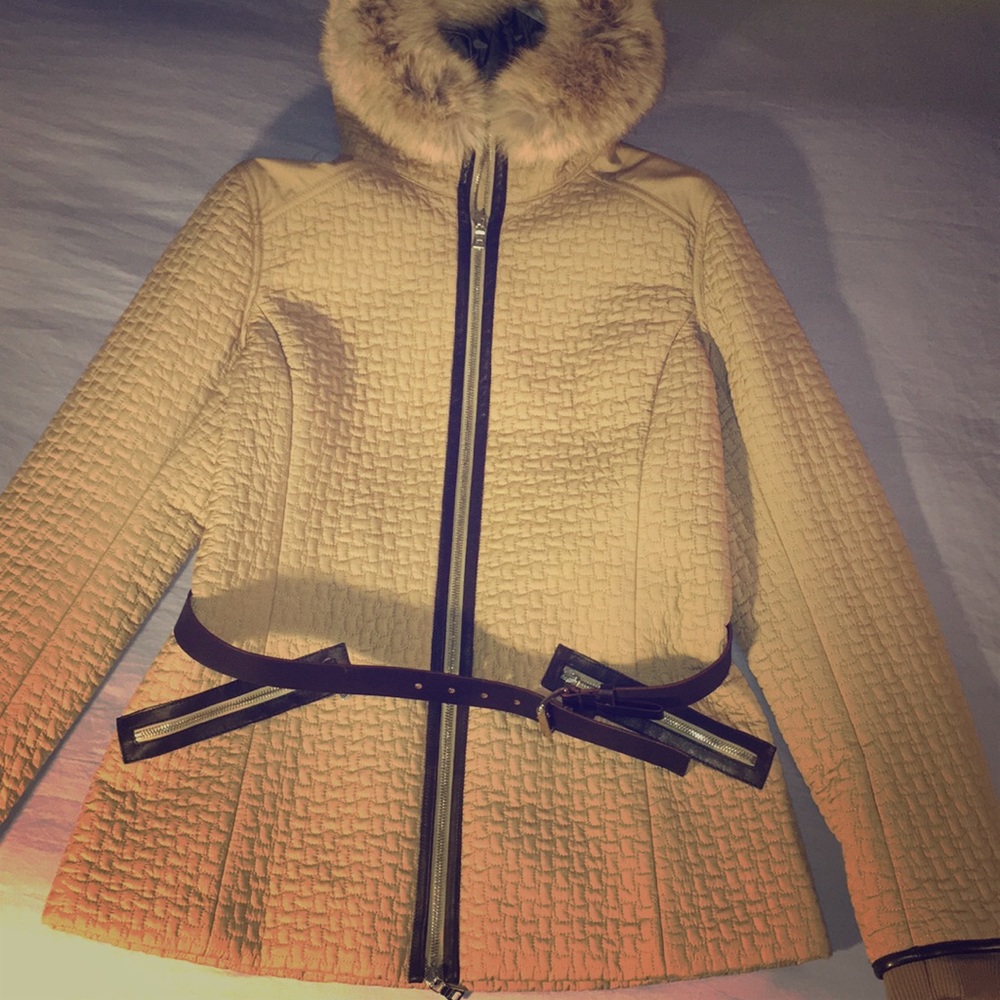 Women’s Prada Winter Jacket with Real Fox Fur.